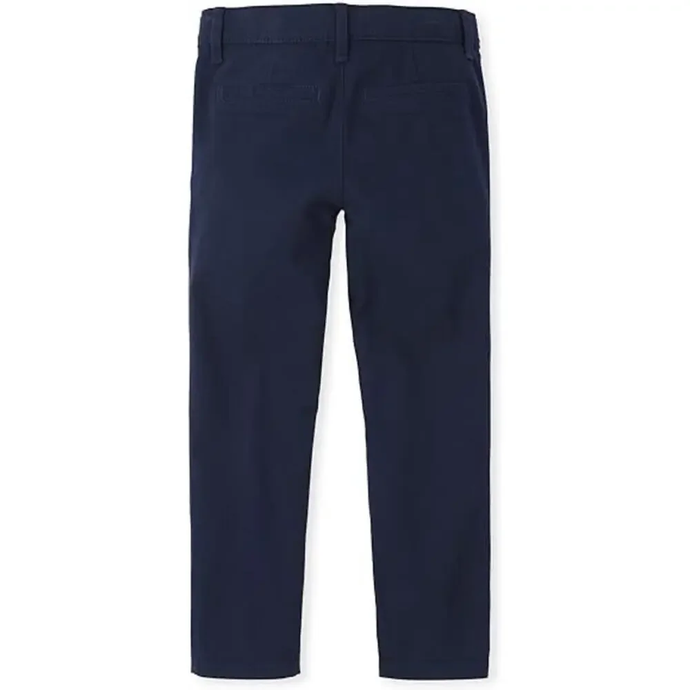 New NWT The Children's Place Girls' Navy Blue Skinny Chino Pants Youth Size 16
